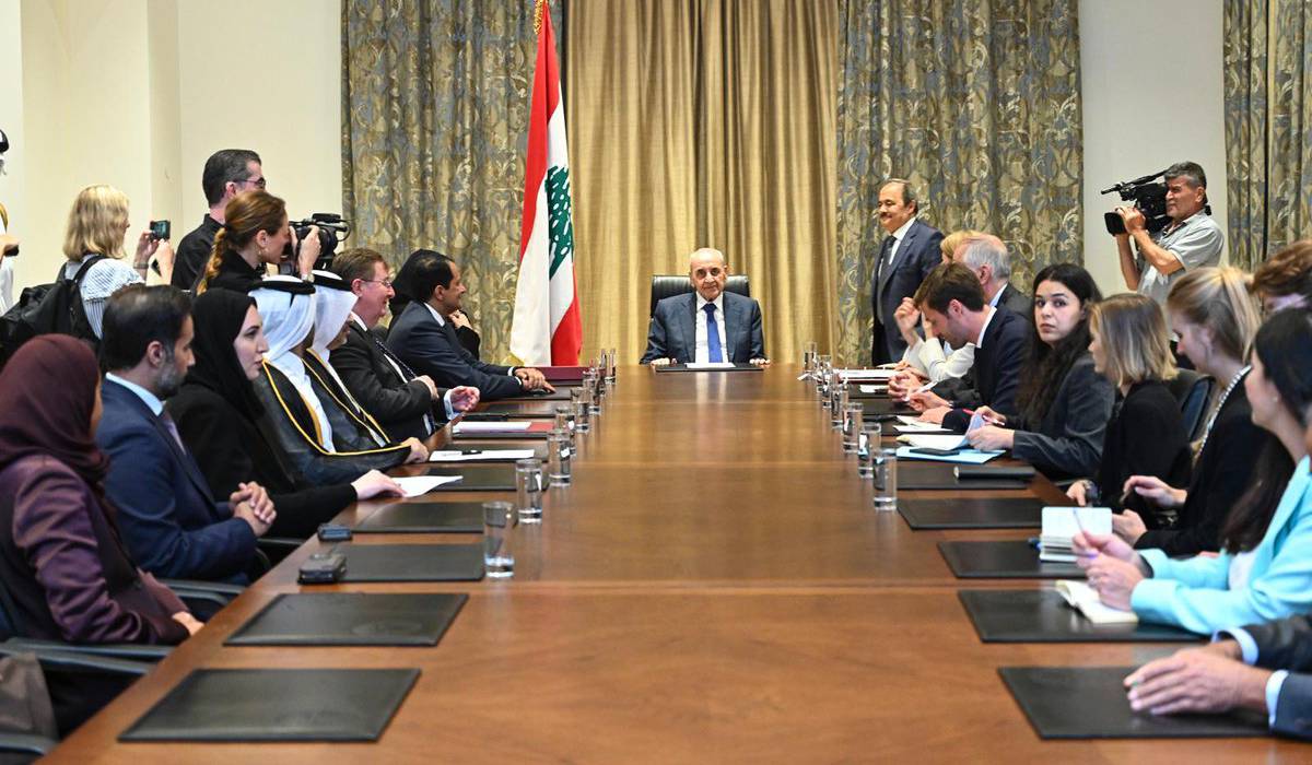 Qatar, UK and France Ministers Discuss Lebanon's Stability with Speaker Berri
